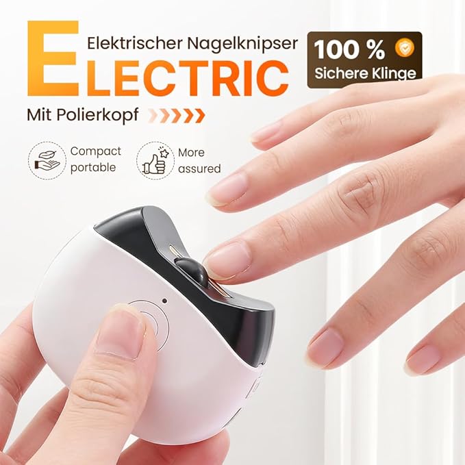Electric Nail Clippers, 2026 New Electric Automatic Nail Trimmer with Light and Nail Scraps Storag, 360° Silent Auto Fingernail Cutter and Polishing Trimmer for Seniors Adults Men Women (Green)
