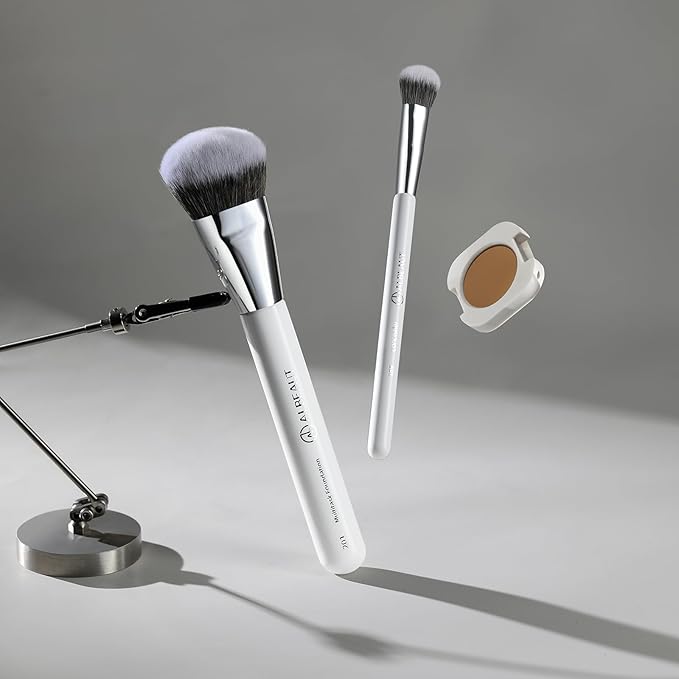 Albeaut Foundation Concealer Makeup Brushes for Liquid Cream Stick,Soft Big Angled Face Brushes Bronzer Contour Nose Eyeshadow Blending Set (189201)