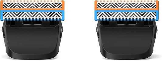 Replacement Heads – 2-Pack Genuine Blades for PIXRAZZ P1 Electric Trimmer, Durable Stainless Steel for Body, and Bikini Grooming