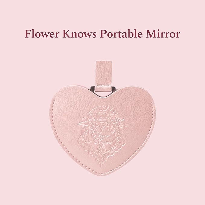 Flower Knows Feb-Glamour Glow Makeup Box Set,8-Piece Beauty Kit,Includes Eyeshadow Palette,Lip Cream,Blush,Brush,Protable Mirror,Card,Box,Perfect Anniversary Valentine,Make Up Gift for Women & Girls