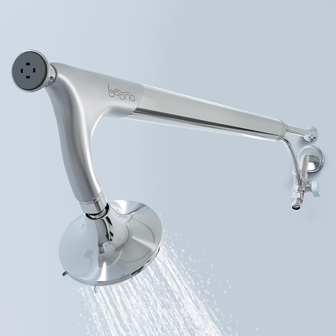 BOONA - The Original Tandem Shower | As Seen On Shark Tank | Double Shower Head for Couples, High Pressure Dual Shower Heads (One Showerhead, King Krome)