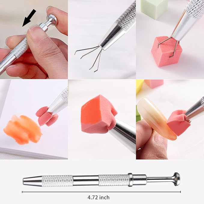 100Pcs Soft Nail Sponges for