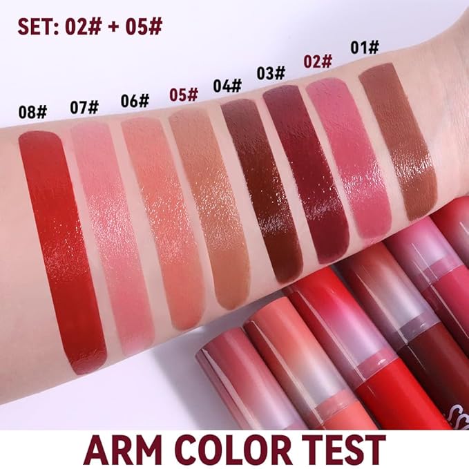 2Pcs Pink&Brown Honey Tinted Lip Stain Lip Balm Lip Gloss Lipstick, Sheer Hydrating Lip Stains Tint, Moisturizing Lip Color for All Skin Tones, Nourishing Lip Balm with a Hint of Natural Black Cherry