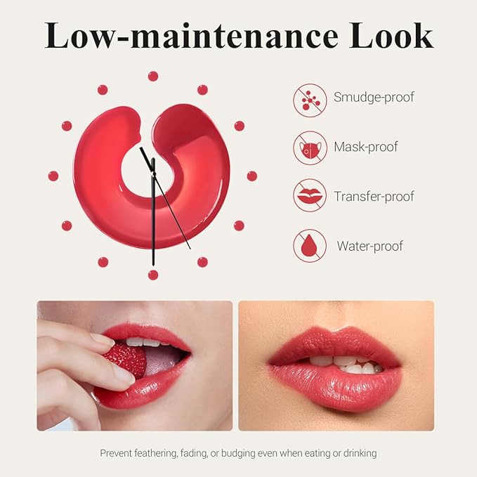 Lip Stain Peel Off + Lip Oil Dual Long