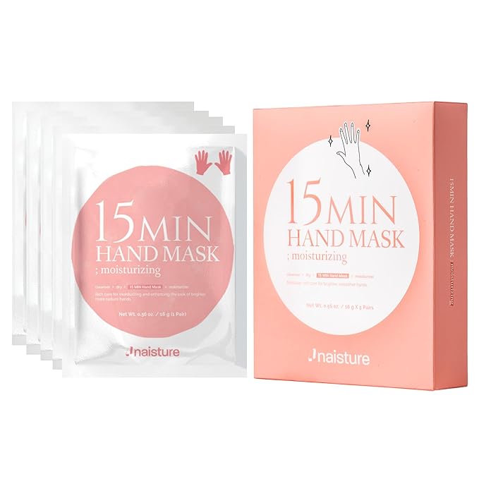 Naisture 15 Min Hand and Foot Mask (10pc): Hydrating Korean Spa Kit Essentials for Moisturized Hands and Feet