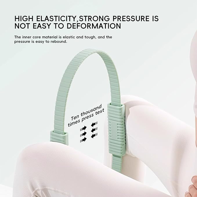 Yoga Pilates Resistance Ring for Leg and Butt Training, Portable Exercise Equipment with Anti-Slip Silicone, Home and Office Workouts, Postpartum Toning
