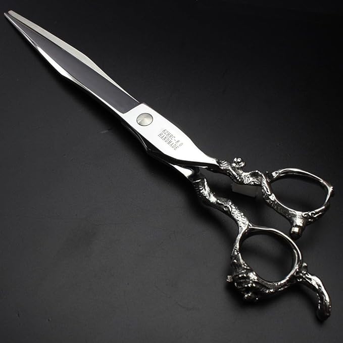 6/7/8/9 Inches Professional Hairdressing Scissors Set,Stainless Steel Hairdressing Scissors for Women & Men… (8 inch cutting scissors)