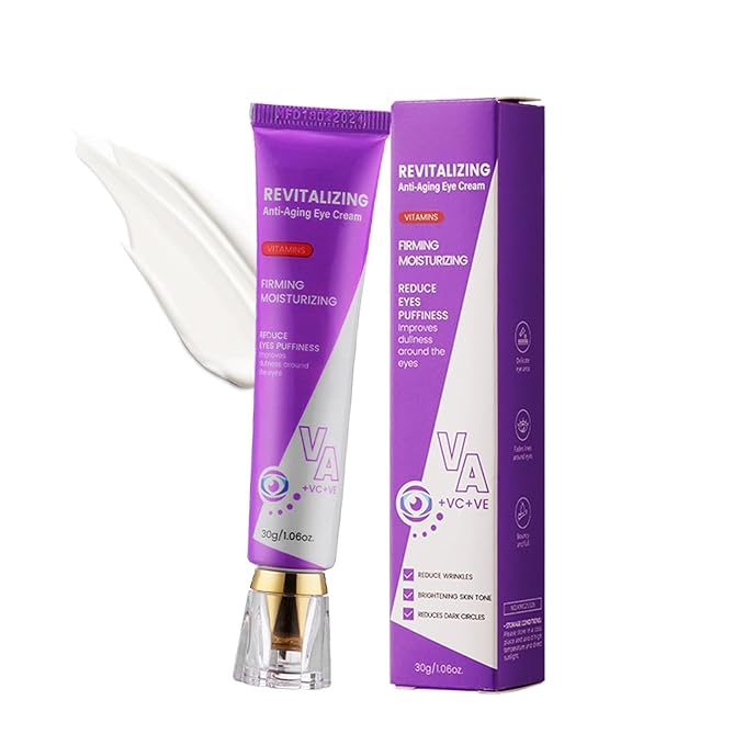 Redcool Eye Cream for Dark Circles and Puffiness - Anti Aging Eye Cream Enriched with VA VC VE, Firming & Hydrating Under Eye Treatment for Wrinkles, Eye Bags, Fine Lines, 30g/1oz