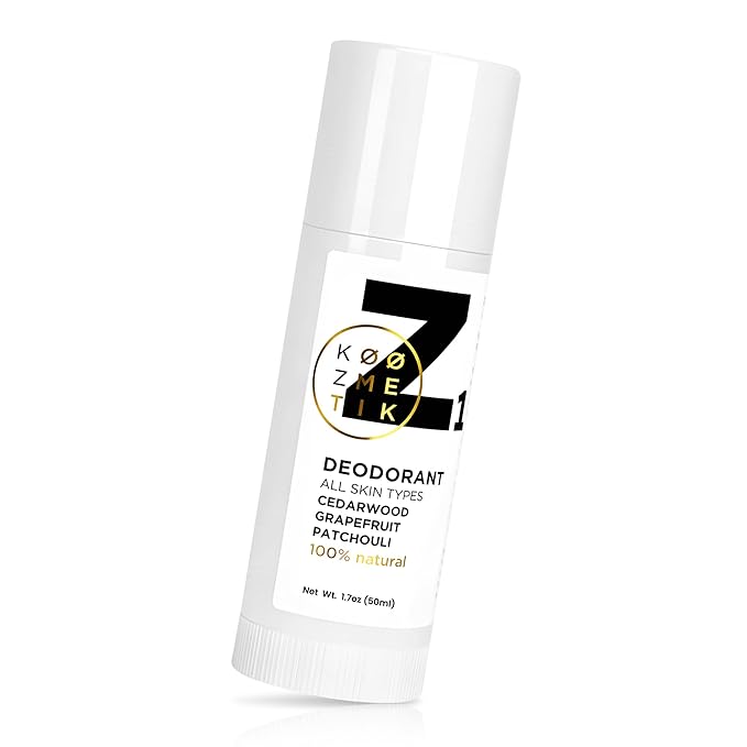 Z1 Natural Deodorant for Women & Men | 100% Aluminum-Free | Long-Lasting Freshness | Safe for All Skin Types | Supports Natural Sweating | Cedarwood,Grapefruit,Patchouli