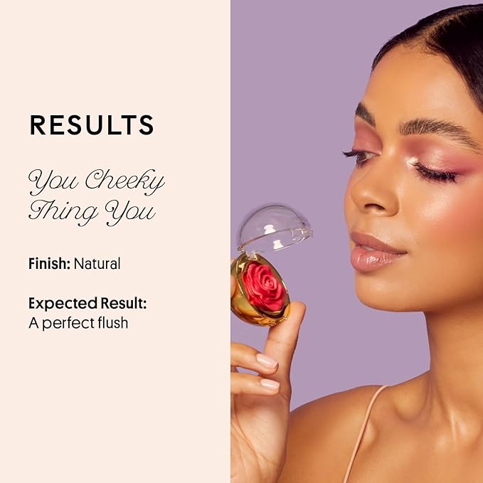 Winky Lux Cheeky Rose Cream Blush – High Pigment, Weightless Color for Cheeks, Effortlessly Blendable Makeup with Vitamin E, Neutral Mauve, Dodgy
