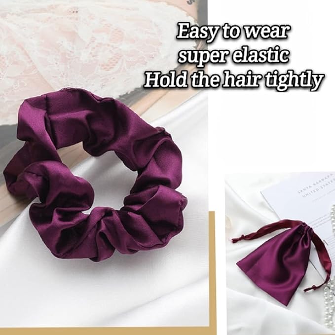 LCBD Silk Satin Sleeping Eye Mask, Dark Purple Sleep Eye Mask Night Blindfold for Women and Men, Soft Breathable Blackout Eyeshade Eye Cover for Travel, Wedding Bridesmaid Gift