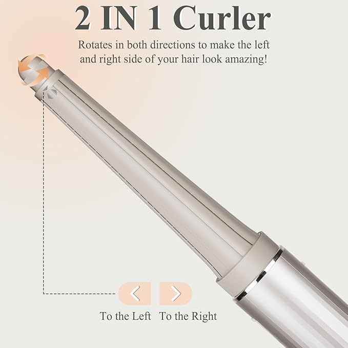 Long Curling Iron Conical Barrels Attachment for Shark FlexStyle, 0.78-1.4Inch Auto-Wrap Curling Iron Curlers to Create Natural Classic and Textured Waves