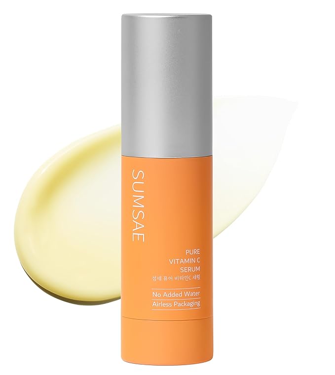 SUMSAE Pure Vitamin C Serum - Best Korean Skincare with Vitamin 10.5%, No Added Water, Special Airless Pump, Brightening and Firming Skin, Improving Uneven and Dull Skin Tone, 30ml/1.01fl.oz.
