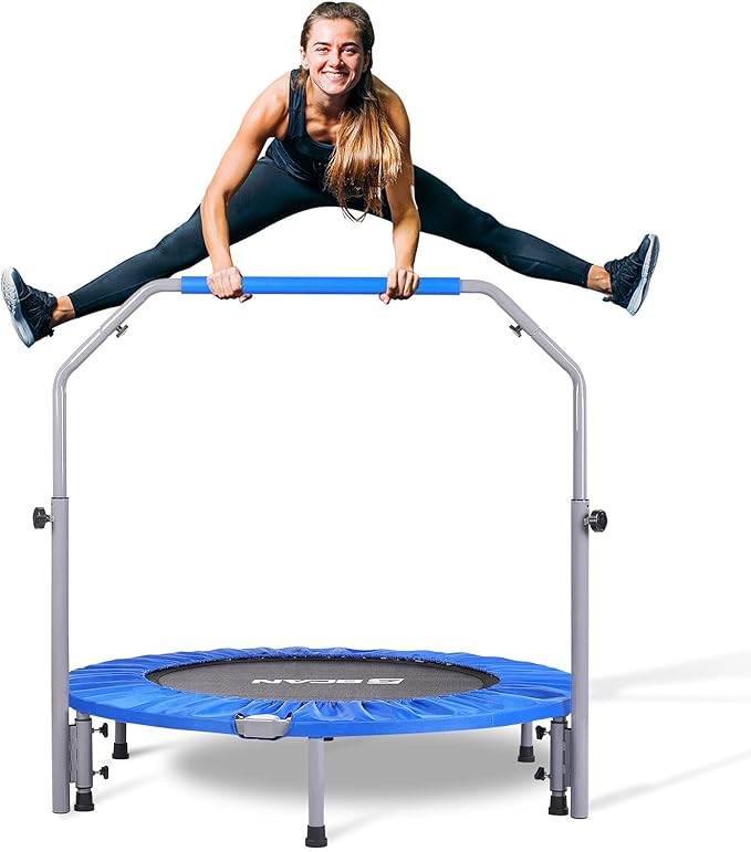 BCAN 40/48" Foldable Mini Trampoline Max Load 330lbs/440lbs