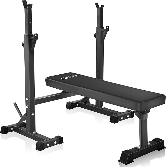 Bench Press, CANPA Olympic Weight Bench with Squat