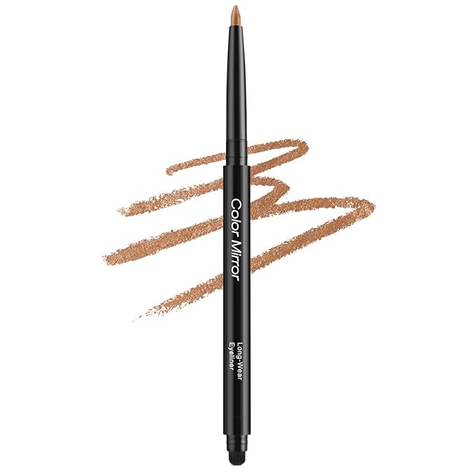 Smudge Proof Eyeliner, Waterproof Retractable Eye liner with Brush, Matte and Shimmer Eyeliner Pencil, Creamy Texture, Long lasting & Smooth(39 Rose Gold Shimmer)