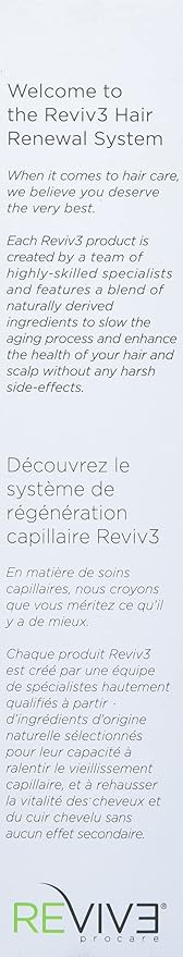 REVIV3 Procare 30 Day Trial Kit - 3-Part System for Fine and Thinning Hair - Sulfate and Paraben Free - Leave-In Hair Treatment Shampoo and Conditioner - Thinning Hair Treatment for Men and Women