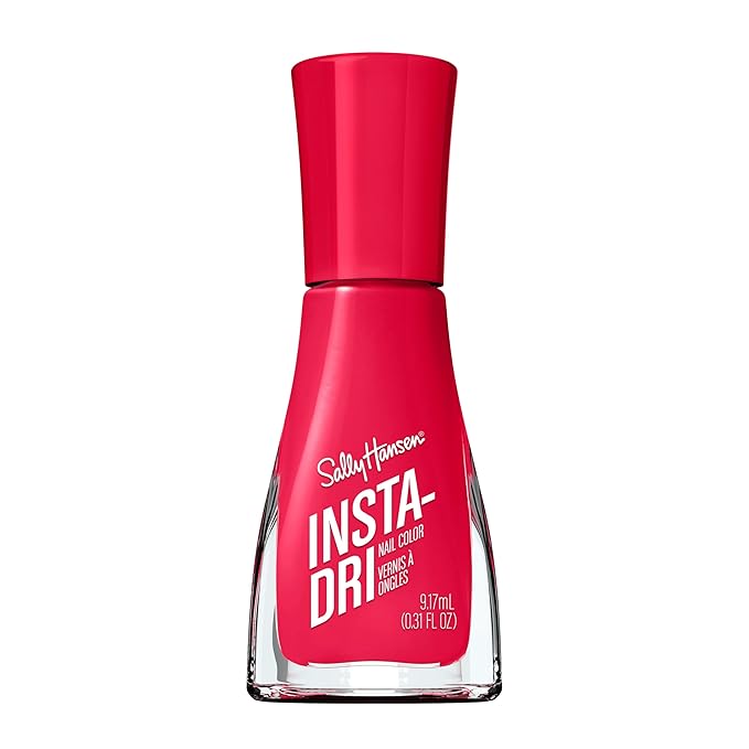 Sally Hansen Insta-Dri Nail Polish | Quick Dry, Long Lasting, Streak-Free Shine | Opaque, Glossy | 362 Crimson Crush | Classic Crimson Red Nail Color