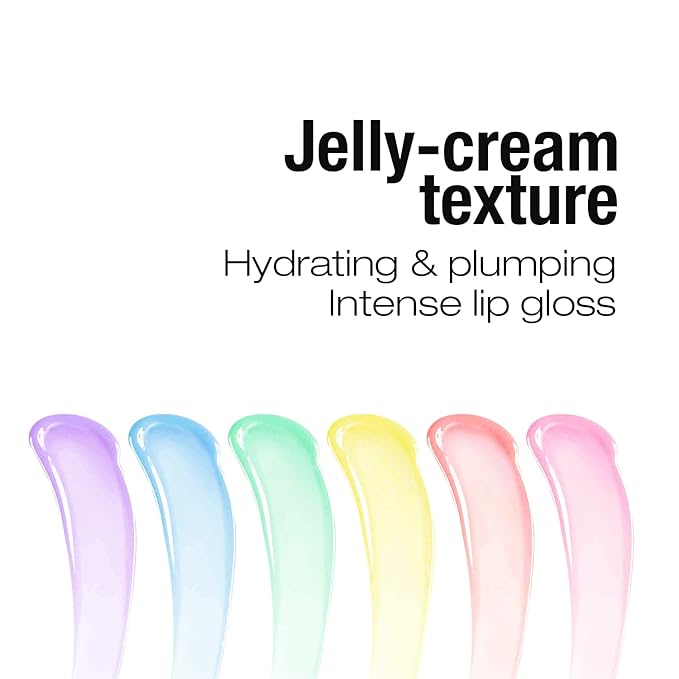 STUDIO LIMITED Instant Fab Crystal Shiny Rainbow Lip Gloss Long Lasting Ultra Hydrating Plumping Lip Gloss for women girls Value Pack 14ml/ 0.47oz (Rainbow, 3 Pcs)