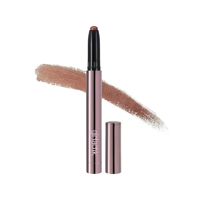 Girlactik Shadow Stick – Long-Wearing Cream Eyeshadow Stick, Blendable & Smudge-Resistant Eye Makeup – Vegan, Cruelty-Free, Easy One-Swipe Application (Desert)