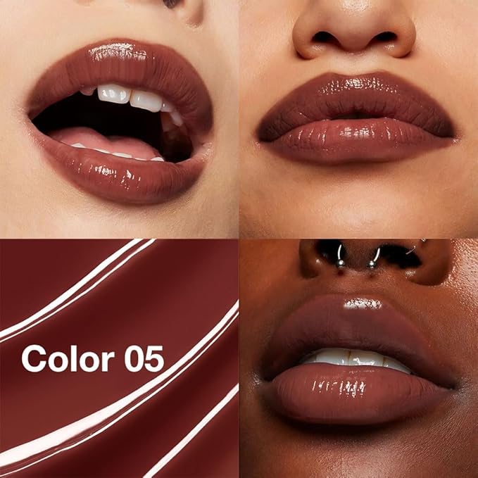 HHLTOH 1Pcs Tinted Lip Balm Moisturizing Lipstick – Waterproof Hydrating Matte Lip Balm for Women, Creamy Natural Color Stain for Dry Lips, Soft Matte Finish with Subtle Scent (#05 Deep Cherry Brown)