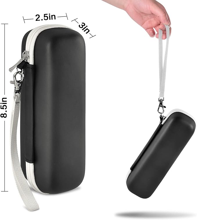 Toothbrush Travel Case Compatible with Oral-B Pro 1000 2000 3000 3500 5000 7500/ for Philips Sonicare ProtectiveClean 4100 6100 5100 6500 7500 Rechargeable Electric Toothbrush (Box Only) -White Zipper
