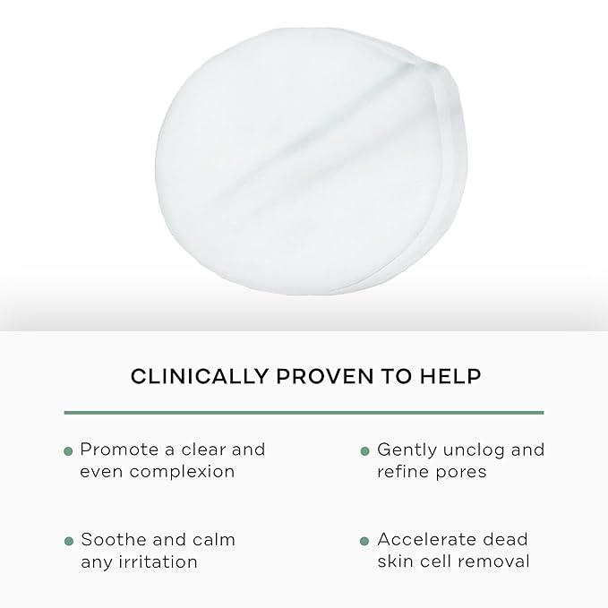 Replenix Gly-Sal Clarifying Acne Pads, 60 Count, Medical-Grade Glycolic Acid & 2% Salicylic Acid Exfoliating Pads for Acne-Prone Skin, Help Clear Blemishes & Refine Pores, Non-Oily