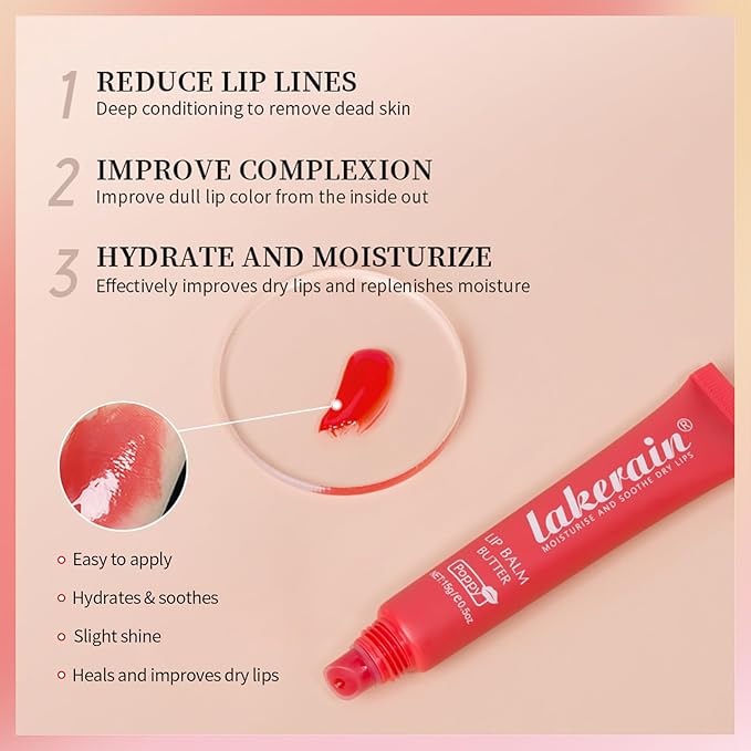 Erinde Lip Butter Balm, Moisture Hydration Vanilla