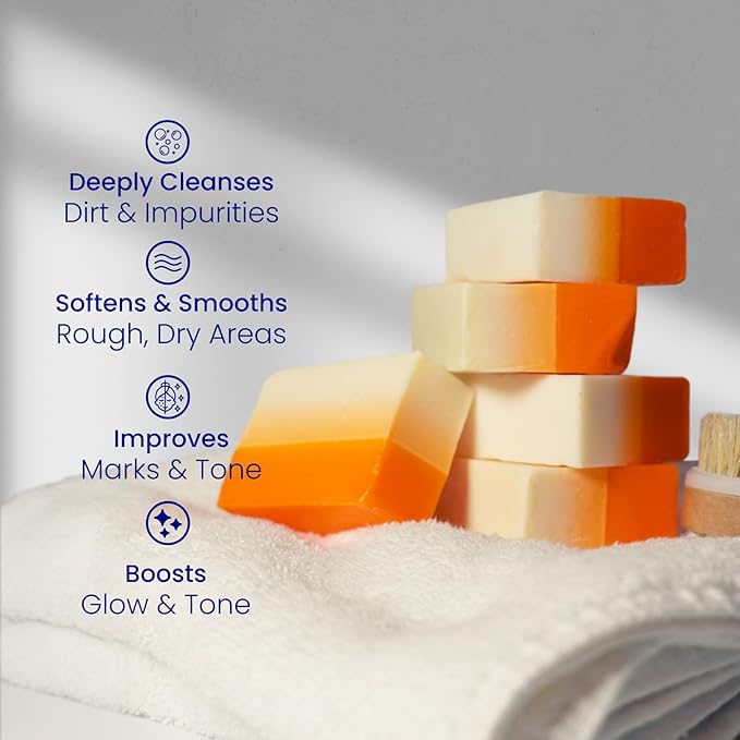 Relumins Glutathione Soap Bars – New Year, New You Deep Cleansing & Hydrating Soap for Smooth, Refreshed Skin – Gentle Exfoliating Formula for Face & Body – 5 x 150g Bars