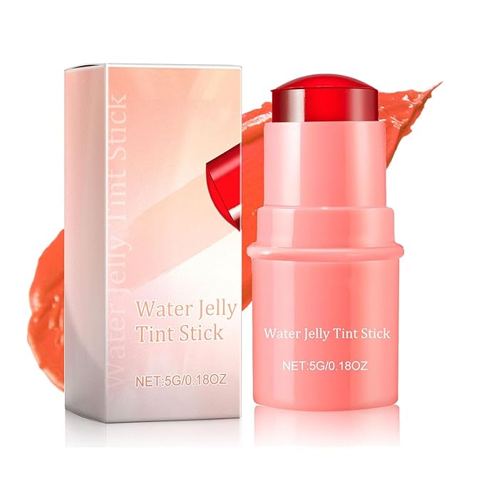 Milk Cooling Water Jelly Tint, Jelly Blush Stick Makeup Jelly Tint, Milk Jelly Blush, Cruelty Free, Blush Stick for Cheeks and Lips