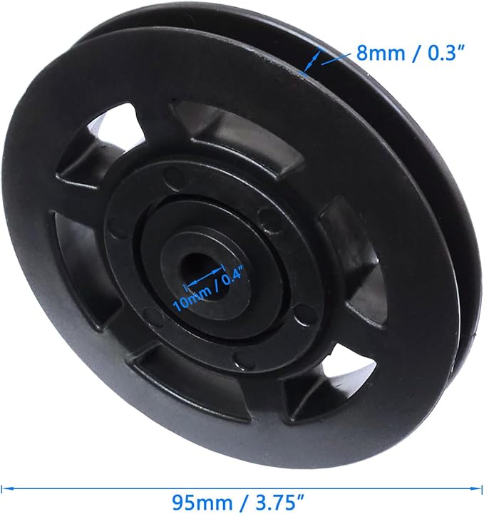 4X Bearing Pulley Wheel GYM Fitness Equipment Part 3-3/4 Inch