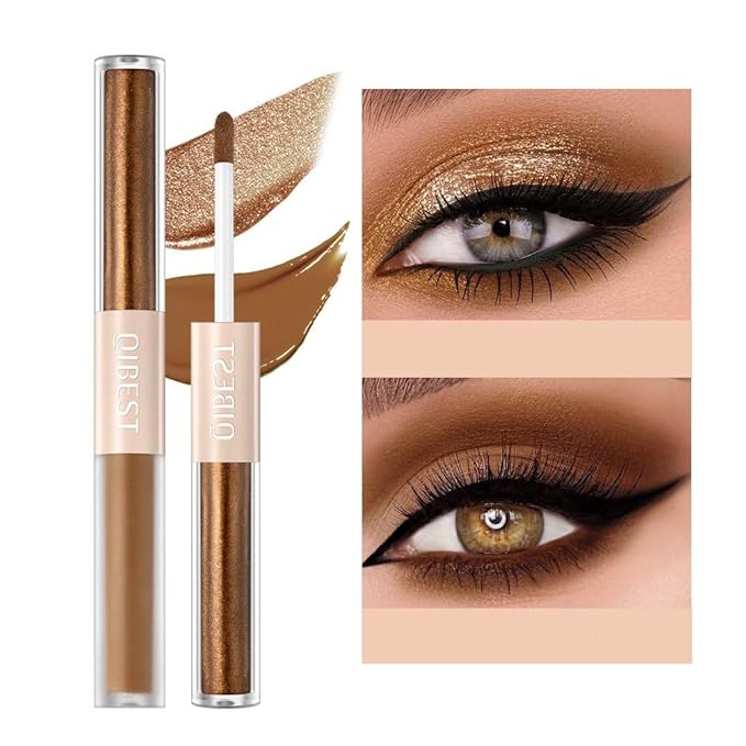 Glitter Matte Eyeshadow liquid Pigments Metals Gloss Sparkling Smokey Eye Looks Shimmer Brown