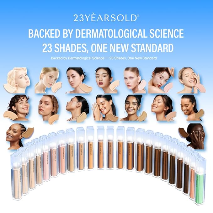 [23YEARSOLD Derma] Thin Concealer #1.5B (Nude Beige) – Sensitive-Skin Friendly, Lightweight & Long-Lasting with Redness-Soothing SWEETONE Formula for a Natural Finish, Easy-to-Carry 0.17 fl oz