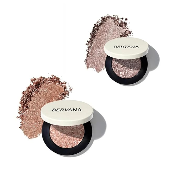 Clothingbuddy Bervana Multicolor Metallic Eyeshadow – Buildable, Shimmering Metallic Eyeshadow (#01+02)