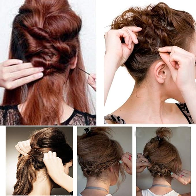 MAORULU Hair Bobby Pins Brown with Cute Case, 200 CT Bobby Pins for Buns, Premium Hair Pins for Kids, Girls and Women, Great Hair Pins for Thick Hair and Thin Hair, 2 Inch (Brown)
