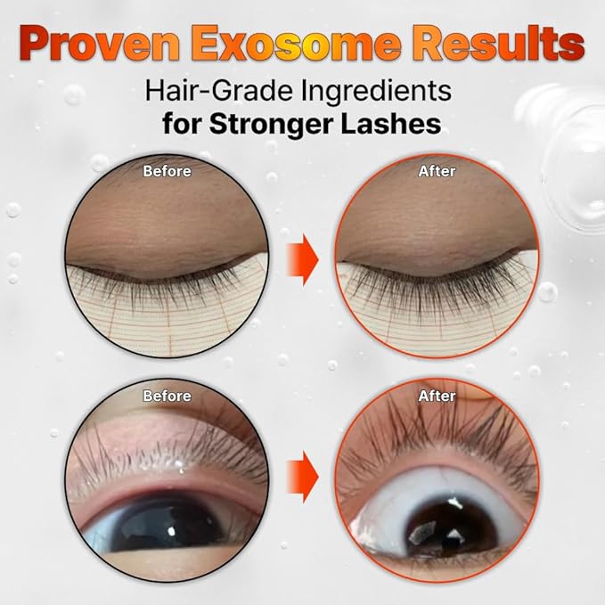 lilyeve GROWTURN Dual Lash Serum – Fuller & Longer-Looking Natural Eyelashes, Powered by Healthleaf Derived Exosome, 2-in-1 Mascara Serum for Day & Night Care, K-beauty, Korean Makeup, 0.27 fl. oz.
