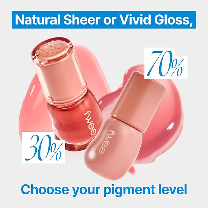 3D Voluming Gloss 70% (Rich) | Yogurt 70% | High Shine, Non-Sticky Lip Gloss for Makeup | Long-Lasting, Moisturizing Gel Formula | 30%, 70% Pigment Options | 5.3g