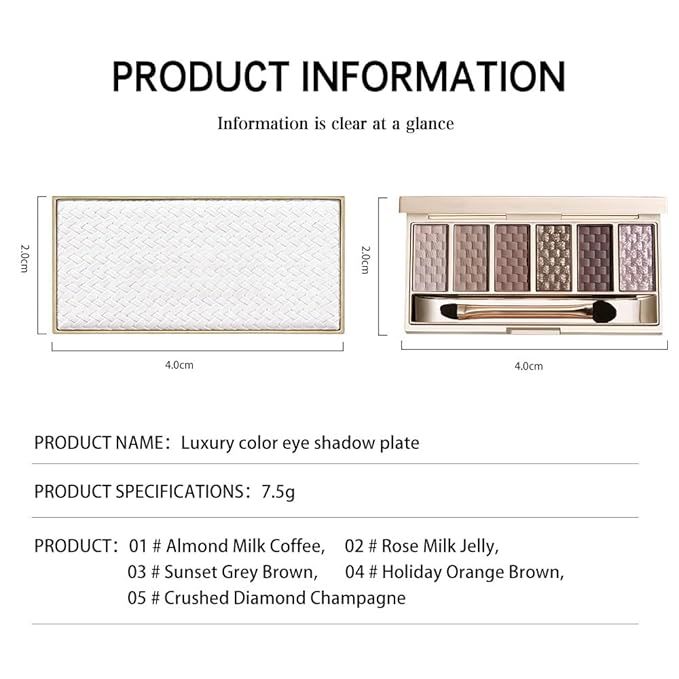 Cool Taupe Grey Nude Eyeshadow Palette – 6 Matte & Shimmer Shades, High-Pigment Blendable Long-Lasting Smokey Eye Shadow for Natural Everyday Makeup, Soft Glam & Mature Eyes, Paleta de Sombras de Ojos