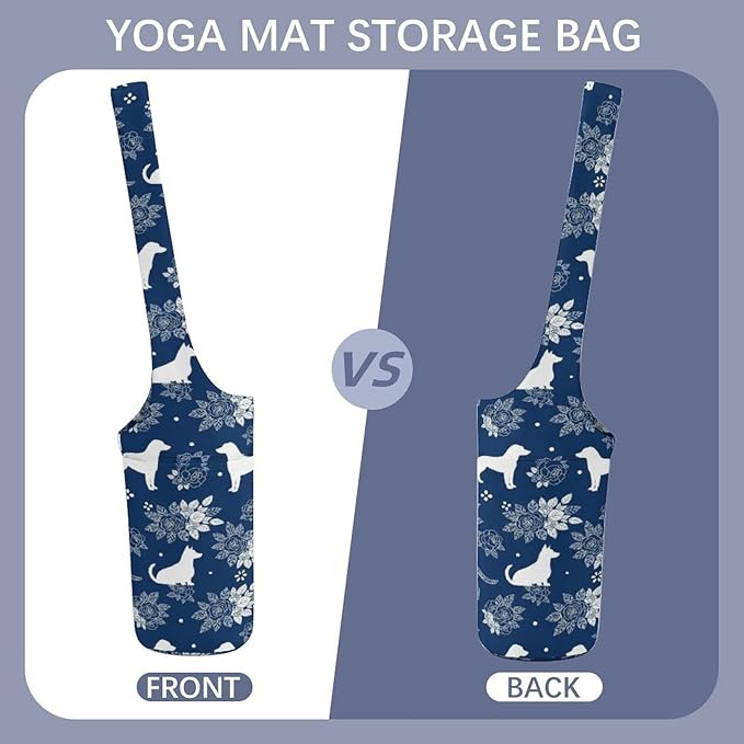 Stylish Yoga Mat Bag for Women Exercise Mat Holder with Shoulder Strap Yoga Mats Totes Sports Storage Bag