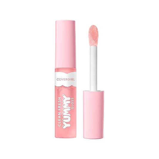 COVERGIRL Clean Fresh Yummy Gloss Daylight Collection Lip Gloss, Hydrating, Glossy Shine, Vegan Formula, Sunshine Rays 20, 0.33oz