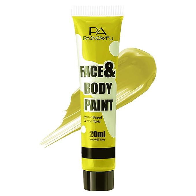 Ogre Green Face Paint - Professional Water-Based Non-Toxic Body Painting for Shrek Halloween SFX Cosplay, Cream Formula Washable paint for Costume Party Theater Stage Performance