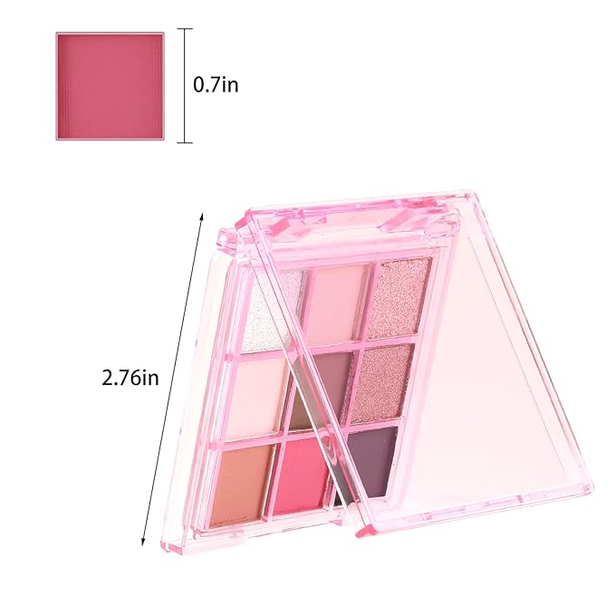 Boobeen 9 Colors Eyeshadow Palette - Matte and Shimmer Makeup, Highly Pigmented Creamy Eye Shadow Powder, Create a Neutral Eye Look, Long Wearing，Easy to Build Dramatic Glamour Looks