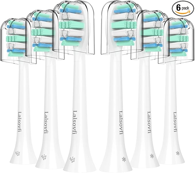 Replacement Toothbrush Heads for Philips Sonicare Replacement Heads, Electric Replacement Brush Head Compatible with Phillips Sonicare Electric Toothbrushes C2 4100, 6 PCS