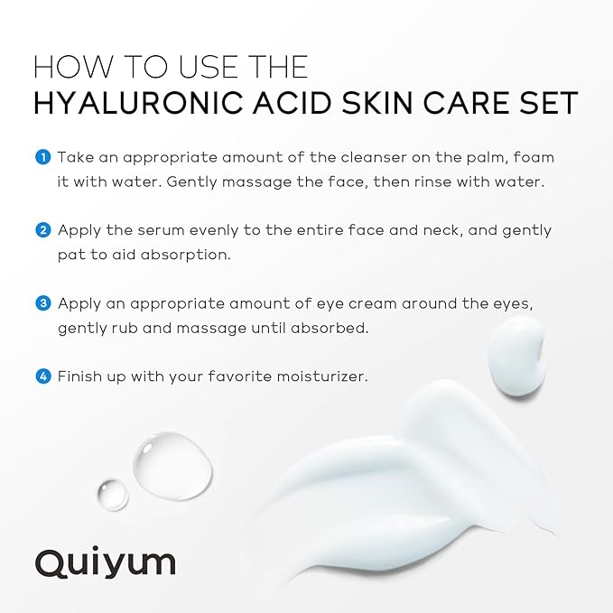 Skin Care Set, Hyaluronic Acid Travel Hydrating
