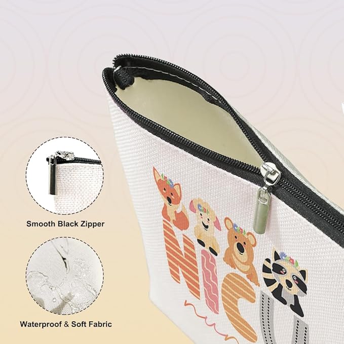 VICBOU Nicu Nurse Gifts Makeup Bag Nurse Accessories for Work Nurse Practitioner Nurse Gifts for Women Cute Cosmetic Bag Neonatal ICU Nurse Rn Gifts for Nurses Nursing Graduation Nurses Week Birthday