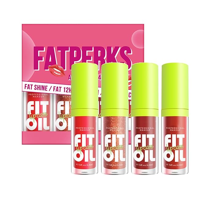 4 Colors Lip Oil Lip Glaze, Drip Lip Glaze,