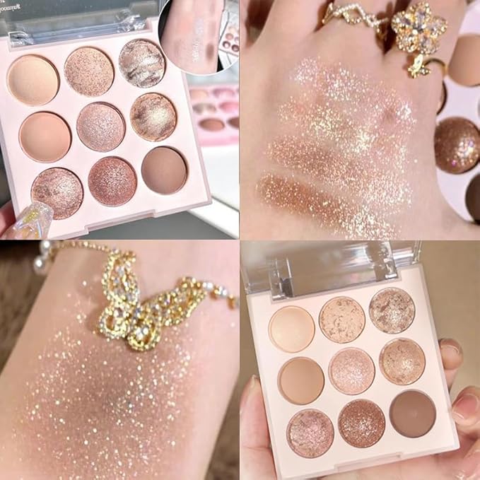 Eyeshadow Eye Shadow Palette Makeup,Matte Naked, Ultra-Blendable, Naturing-Looking, Long Lasting, Neutral Nudes EyeShadow (light Brown)