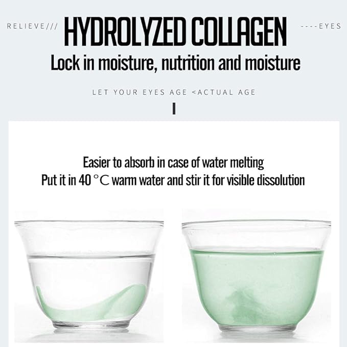 Collagen eye gel pads, green