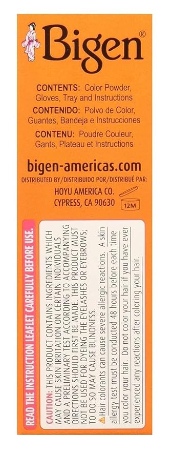 Bigen Powder Hair Color #48 Dark Chestnut 0.21oz (6 Pack)