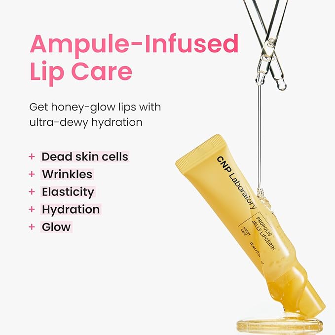 CNP Propolis Jelly Tinted Lipcerin™ - 04 Cherry Pie, Hydrating Lip Balm & Gloss with Manuka Honey + Hyaluronic Acid, Stocking Stuffers, Gifts for Women, 0.3 fl.oz.